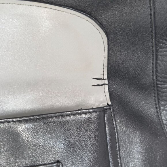 COACH 2014 Charlie Black Leather Kangaroo Pouch Hobo Shoulder Bag 29881 - Picture 10 of 11